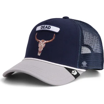 Șepci curbată camionagiu bleumarin snapback Pop Rocker Skull The Farm de Goorin Bros.