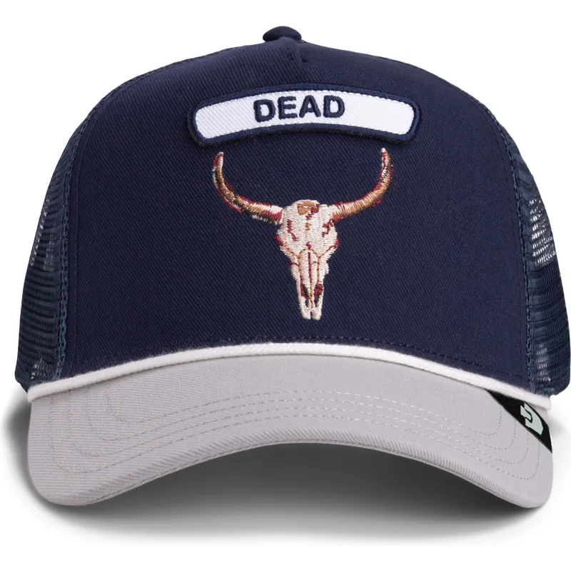 epci-curbata-bleumarin-snapback-pop-rocker-skull-the-farm-de-goorin-bros