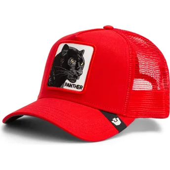 Rote Trucker-Kappe Panther Rush Panther The Farm von Goorin Bros.