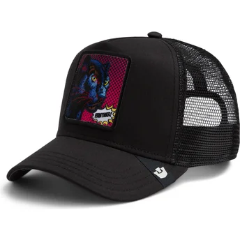 Casquette trucker noire panthère Panther Pop Art 2 The Farm Goorin Bros.
