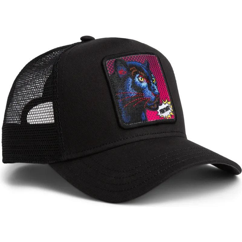 svart-trucker-keps-panter-panther-pop-art-2-the-farm-fran-goorin-bros
