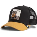 czapka-trucker-czarna-i-brazowa-rottweiler-the-guard-dog-the-farm-od-goorin-bros