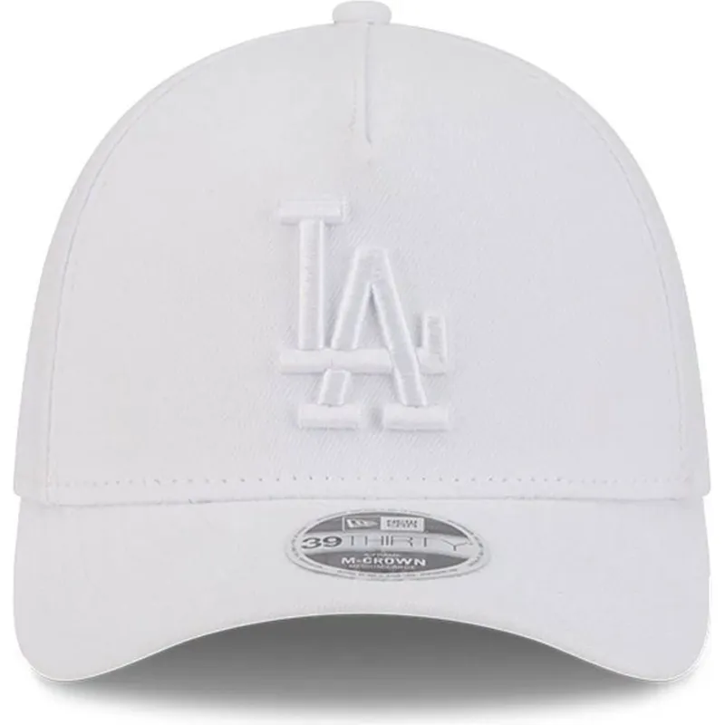 biala-dopasowana-czapka-z-zakrzywionym-daszkiem-39thirty-m-crown-a-frame-los-angeles-dodgers-mlb-new-era