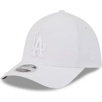 Cappellino curvo bianco regolabile 39THIRTY M-Crown A Frame dei Los Angeles Dodgers MLB di New Era