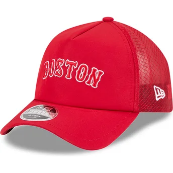 Gorra trucker roja 9FORTY APEX BP Letters de Boston Red Sox MLB de New Era