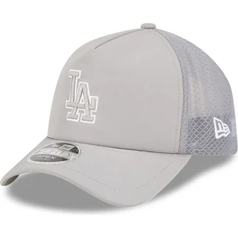 New Era 9FORTY APEX Batting Practice Los Angeles Dodgers MLB Grey Trucker Hat
