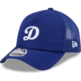 Cappellino trucker blu 9FORTY APEX Batting Practice Logo dei Los Angeles Dodgers MLB di New Era