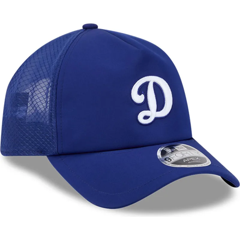 cappellino-trucker-blu-9forty-apex-batting-practice-logo-dei-los-angeles-dodgers-mlb-di-new-era