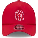 cappellino-trucker-rosso-con-logo-rosso-9forty-apex-batting-practice-dei-new-york-yankees-mlb-di-new-era