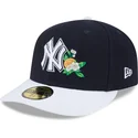 cappellino-curvo-blu-marino-e-bianco-aderente-59fifty-spring-training-di-new-york-yankees-mlb-di-new-era