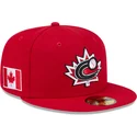 cappello-piatto-rosso-aderente-59fifty-canada-2026-world-baseball-classic-di-new-era