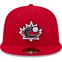 czerwona-dopasowana-czapka-z-plaskim-daszkiem-59fifty-canada-2026-world-baseball-classic-new-era