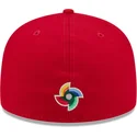 czerwona-dopasowana-czapka-z-plaskim-daszkiem-59fifty-canada-2026-world-baseball-classic-new-era