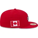 casquette-plate-rouge-ajustee-59fifty-canada-2026-world-baseball-classic-new-era