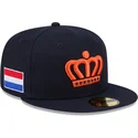 cappello-piatto-blu-marino-chiuso-59fifty-the-netherlands-2026-world-baseball-classic-di-new-era
