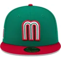zielona-dopasowana-czapka-z-plaskim-daszkiem-59fifty-mexico-2026-world-baseball-classic-new-era