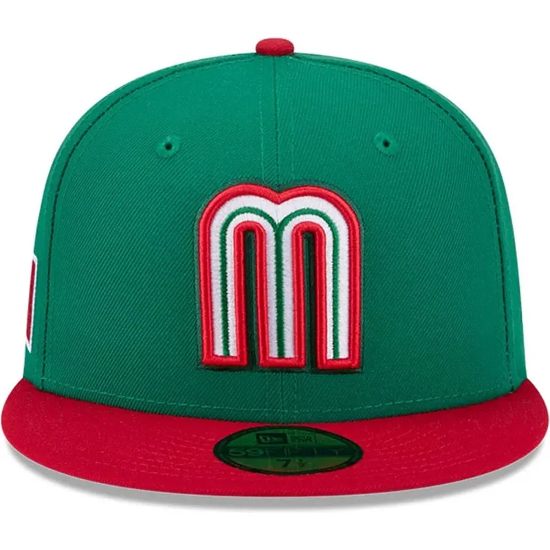 gorra-plana-verde-ajustada-59fifty-mexico-2026-world-baseball-classic-de-new-era