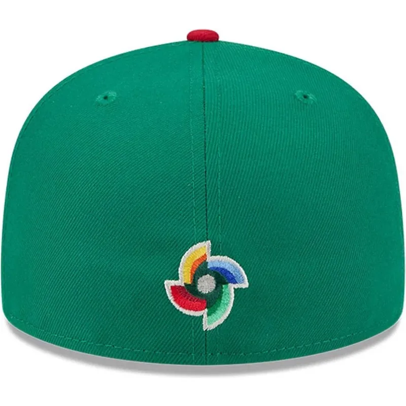 zielona-dopasowana-czapka-z-plaskim-daszkiem-59fifty-mexico-2026-world-baseball-classic-new-era