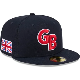 Cap plată navy blue ajustada 59FIFTY de World Baseball Classic de New Era