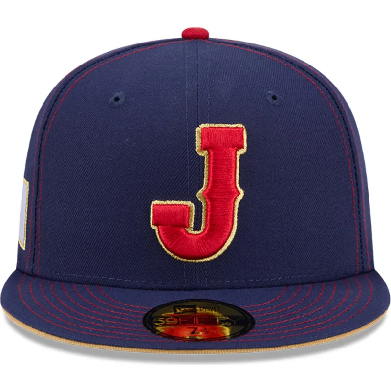casquette-plate-bleue-marine-ajustee-59fifty-japan-2026-world-baseball-classic-new-era