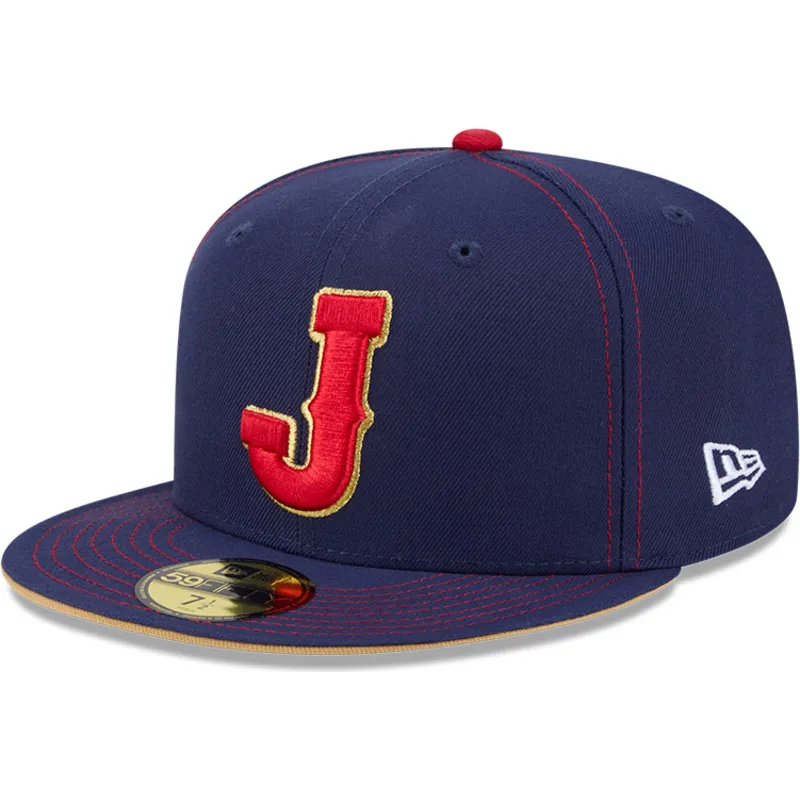 marineblaue-angepasste-59fifty-flatcap-japan-2026-world-baseball-classic-von-new-era