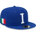 casquette-plate-bleue-ajustee-59fifty-italy-2026-world-baseball-classic-new-era