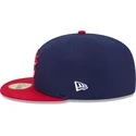 marineblaue-und-rote-anliegende-flat-cap-59fifty-usa-2026-world-baseball-classic-von-new-era