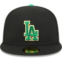 casquette-plate-noire-ajustee-59fifty-saint-patrick-s-day-los-angeles-dodgers-mlb-new-era