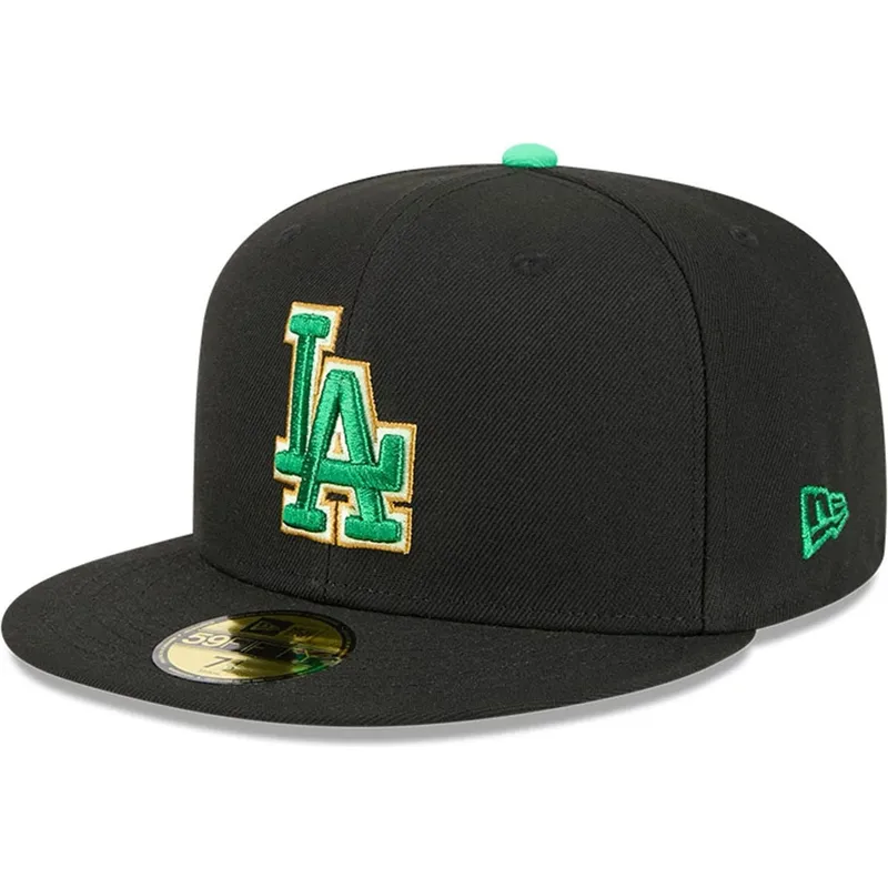 czarna-dopasowana-czapka-z-daszkiem-59fifty-saint-patrick-s-day-los-angeles-dodgers-mlb-new-era