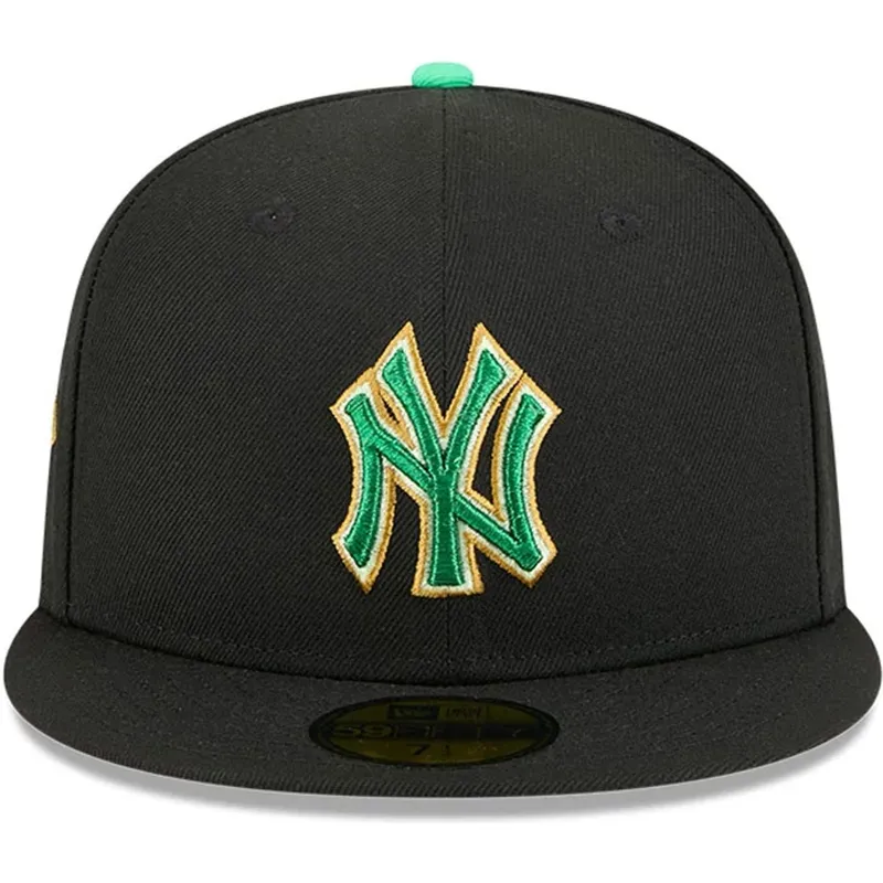 casquette-plate-noire-ajustee-59fifty-saint-patrick-s-day-new-york-yankees-mlb-new-era