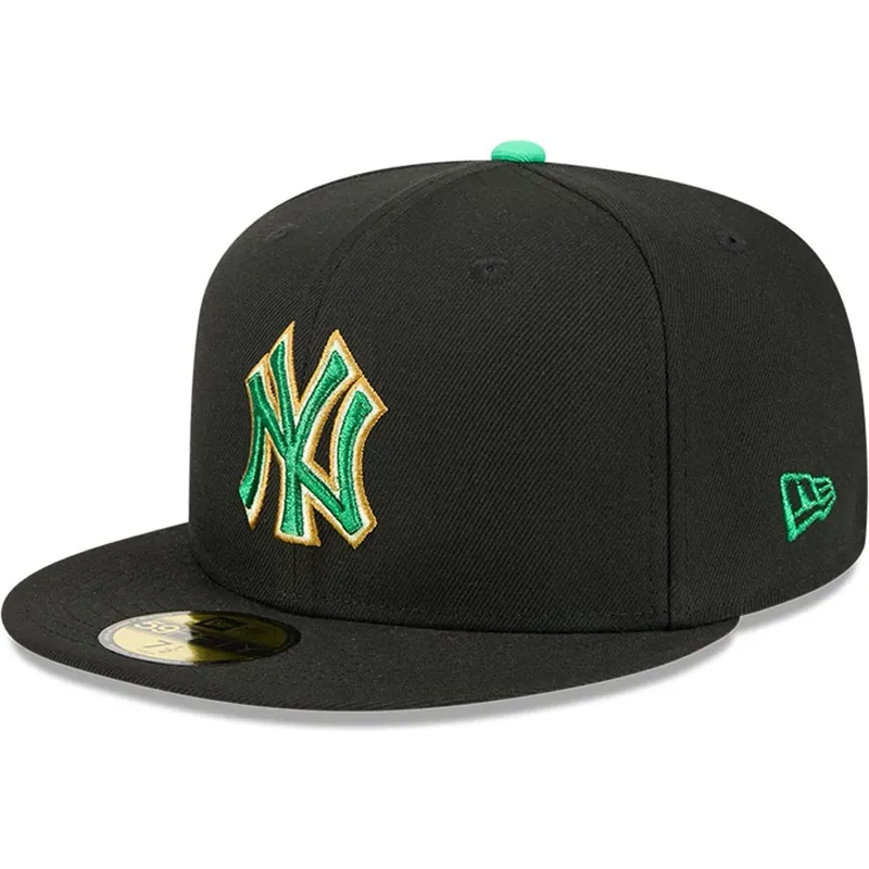 svart-platt-keps-justerad-59fifty-saint-patrick-s-day-fran-new-york-yankees-mlb-av-new-era