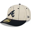 casquette-courbee-beige-ajustee-59fifty-retro-crown-linen-atlanta-braves-mlb-new-era
