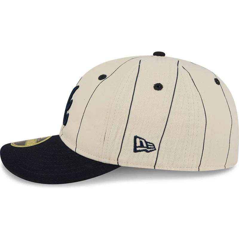 casquette-courbee-beige-ajustee-59fifty-retro-crown-linen-atlanta-braves-mlb-new-era