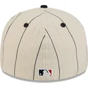 bojd-beige-justerad-keps-59fifty-retro-crown-linen-fran-atlanta-braves-mlb-av-new-era