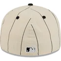 beige-angepasste-flache-kappe-59fifty-retro-crown-linen-der-chicago-white-sox-mlb-von-new-era