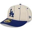 cap-curbata-beige-ajustada-59fifty-retro-crown-linen-de-los-angeles-dodgers-mlb-de-new-era