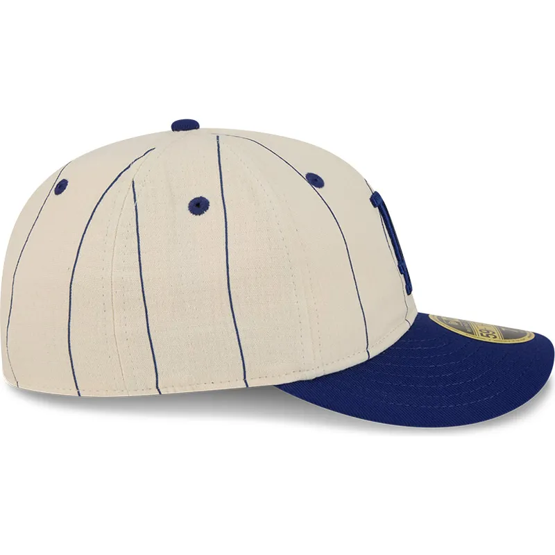 cappellino-curvo-beige-chiuso-59fifty-retro-crown-linen-dei-los-angeles-dodgers-mlb-di-new-era