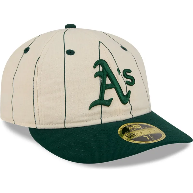 beige-gebogene-angepasste-59fifty-retro-crown-linen-kappe-von-oakland-athletics-mlb-von-new-era