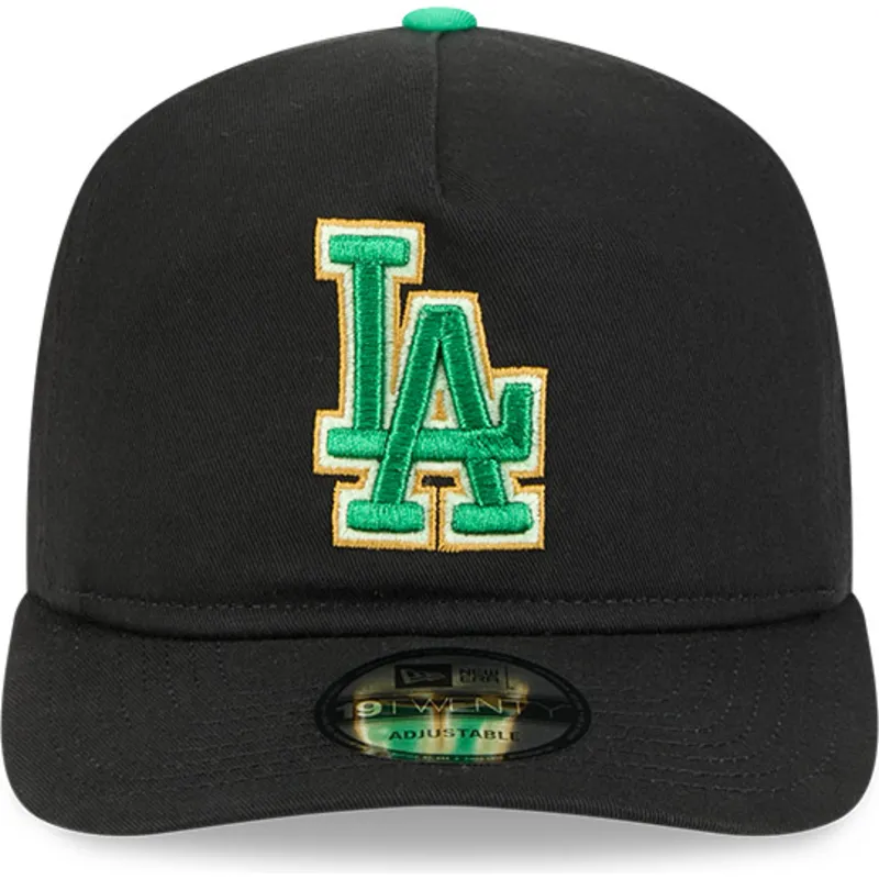 gorra-curva-negra-snapback-19twenty-saint-patrick-s-day-de-los-angeles-dodgers-mlb-de-new-era