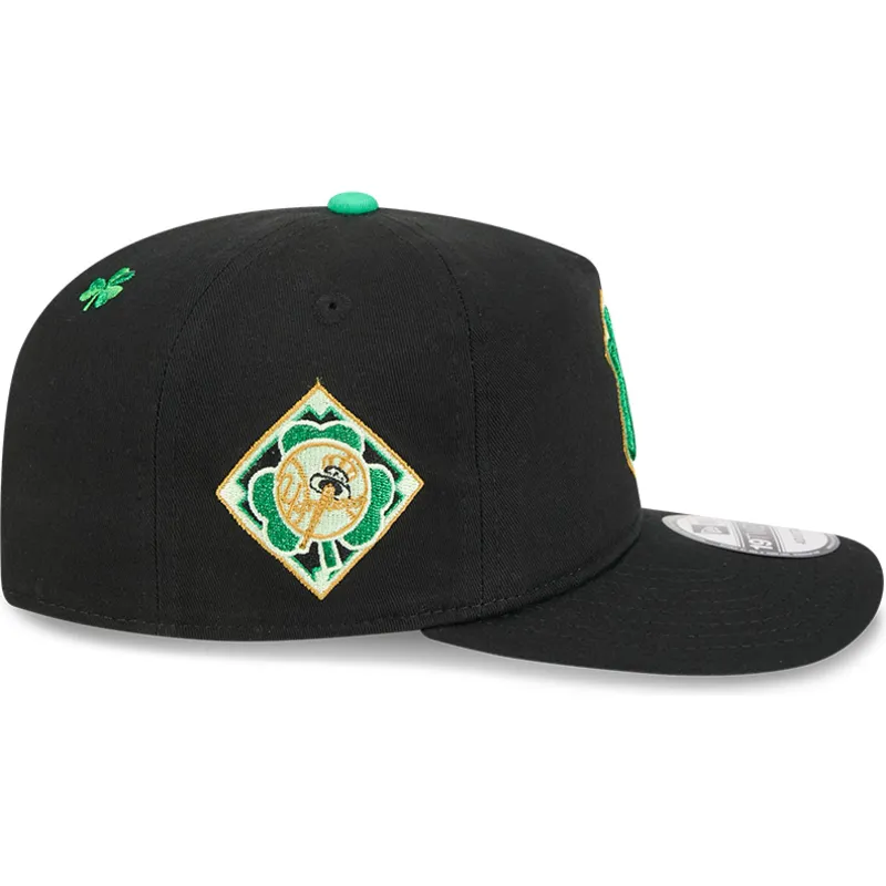 schwarze-gebogene-snapback-kappe-19twenty-saint-patrick-s-day-der-new-york-yankees-mlb-von-new-era