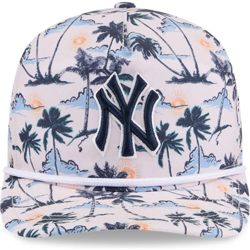 cappellino-curvo-multicolore-snapback-19twenty-printed-tropical-dei-new-york-yankees-mlb-di-new-era