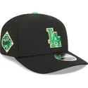 casquette-courbee-noire-snapback-9seventy-stretch-snap-saint-patrick-s-day-los-angeles-dodgers-mlb-new-era