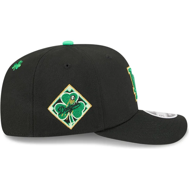svart-kurvad-keps-snapback-9seventy-stretch-snap-saint-patrick-s-day-los-angeles-dodgers-mlb-fran-new-era