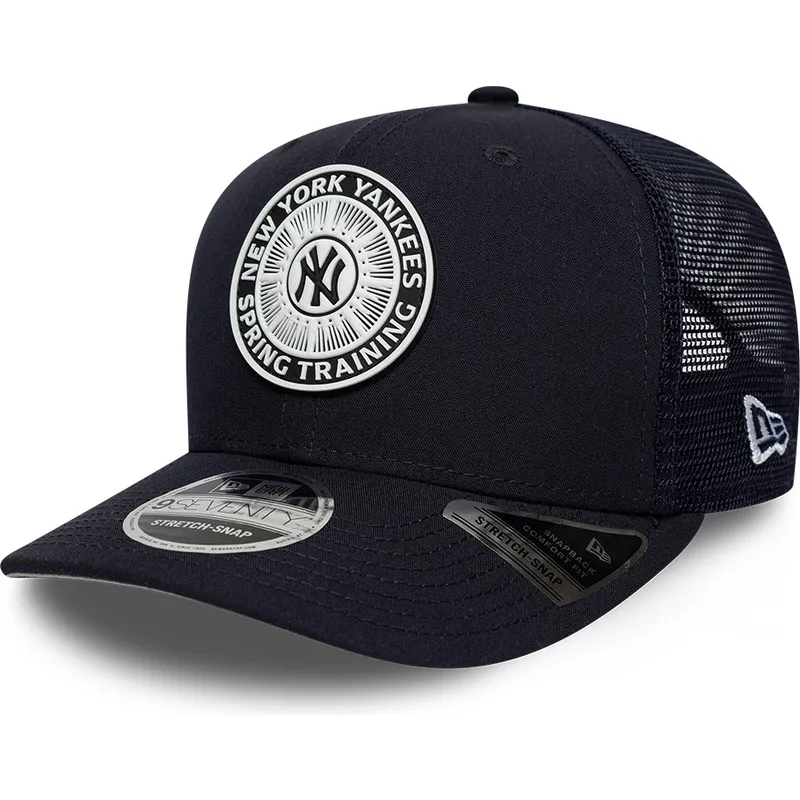 morkbla-trucker-keps-9seventy-stretch-snap-circle-spring-training-fran-new-york-yankees-mlb-av-new-era