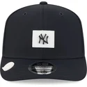 marineblaue-gebogene-snapback-kappe-9seventy-stretch-snap-clubhouse-der-new-york-yankees-mlb-von-new-era