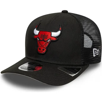 Casquette trucker noire 9SEVENTY Stretch Snap Eg Chicago Bulls NBA New Era