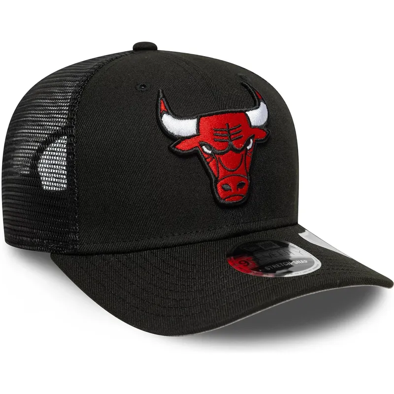 cappellino-trucker-nero-9seventy-stretch-snap-eg-dei-chicago-bulls-nba-di-new-era