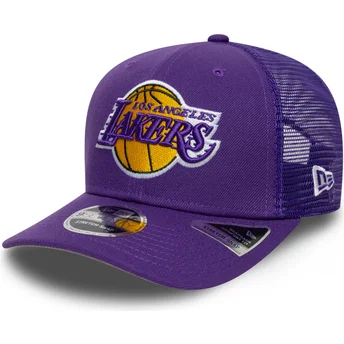 Czapka trucker fioletowa 9SEVENTY Stretch Snap Eg Los Angeles Lakers NBA New Era