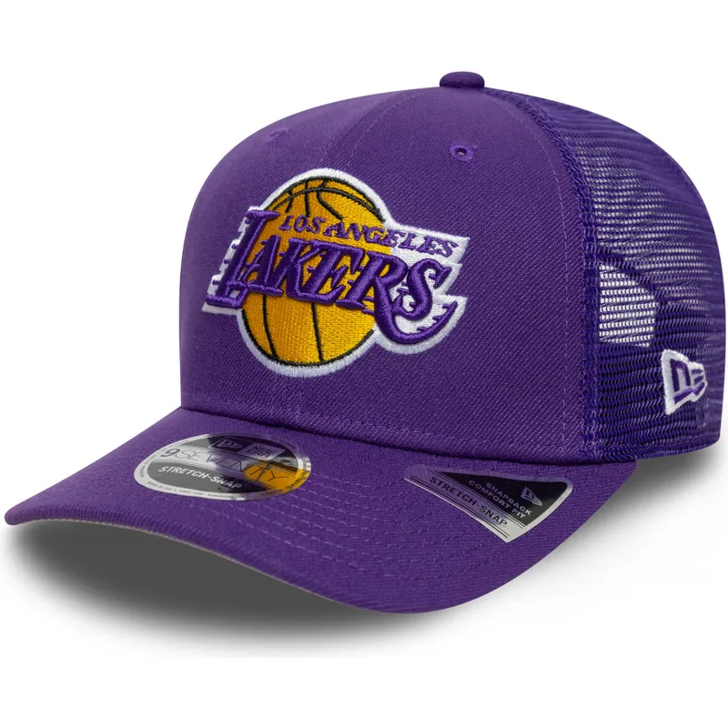 violett-trucker-keps-9seventy-stretch-snap-eg-los-angeles-lakers-nba-fran-new-era