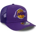 casquette-trucker-violette-9seventy-stretch-snap-eg-los-angeles-lakers-nba-new-era
